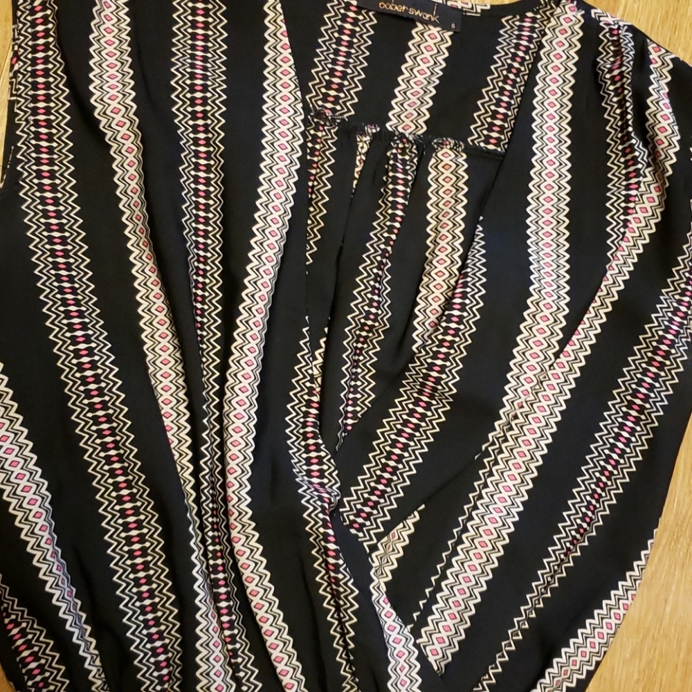Ooberswank striped romper sz small - Picture 2 of 3